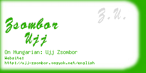 zsombor ujj business card